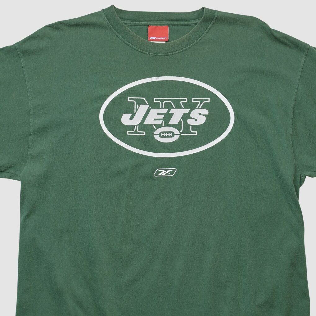 Fanatics New York Jets Reebok 2000s Long Sleeve T-shirt Green Vintage