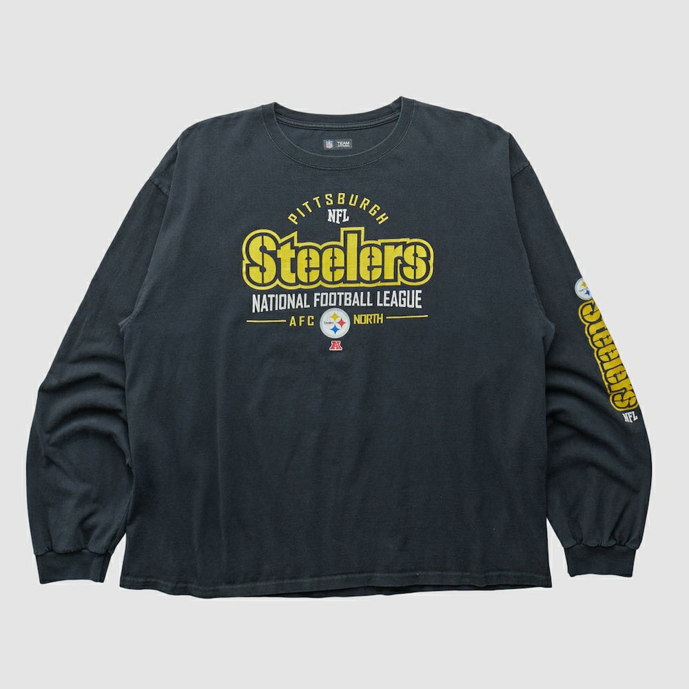 Fanatics Pittsburgh Steelers NFL 2010s Long Sleeve T-shirt Black Vintage