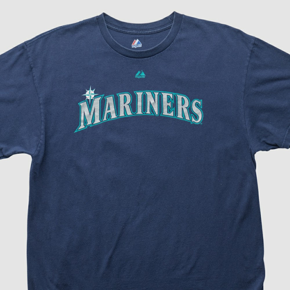 Seattle Mariners Majestic 2000s T-shirt - Navy - XVintage - Fanatics on Sale
