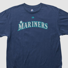 Seattle Mariners Majestic 2000s T-shirt - Navy - XVintage - Fanatics on Sale