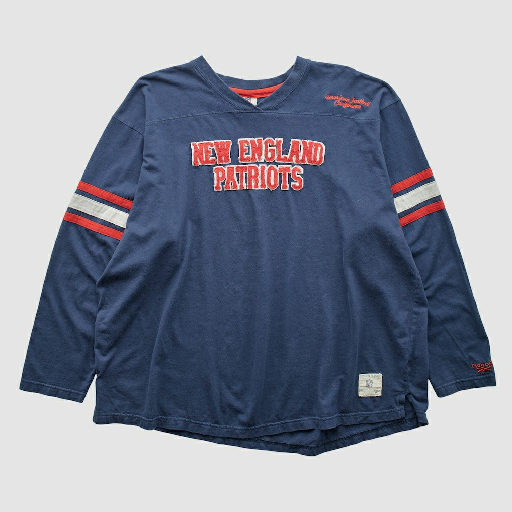 Fanatics New England Patriots NFL 2000s Long Sleeve T-shirt Navy Vintage
