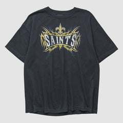Fanatics New Orleans Saints Reebok 2000s T-shirt Black Vintage