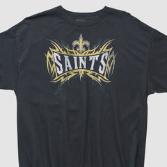 Fanatics New Orleans Saints Reebok 2000s T-shirt Black Vintage