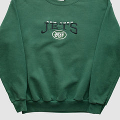Fanatics New York Jets NFL 2000s Pullover Sweatshirt Green Vintage