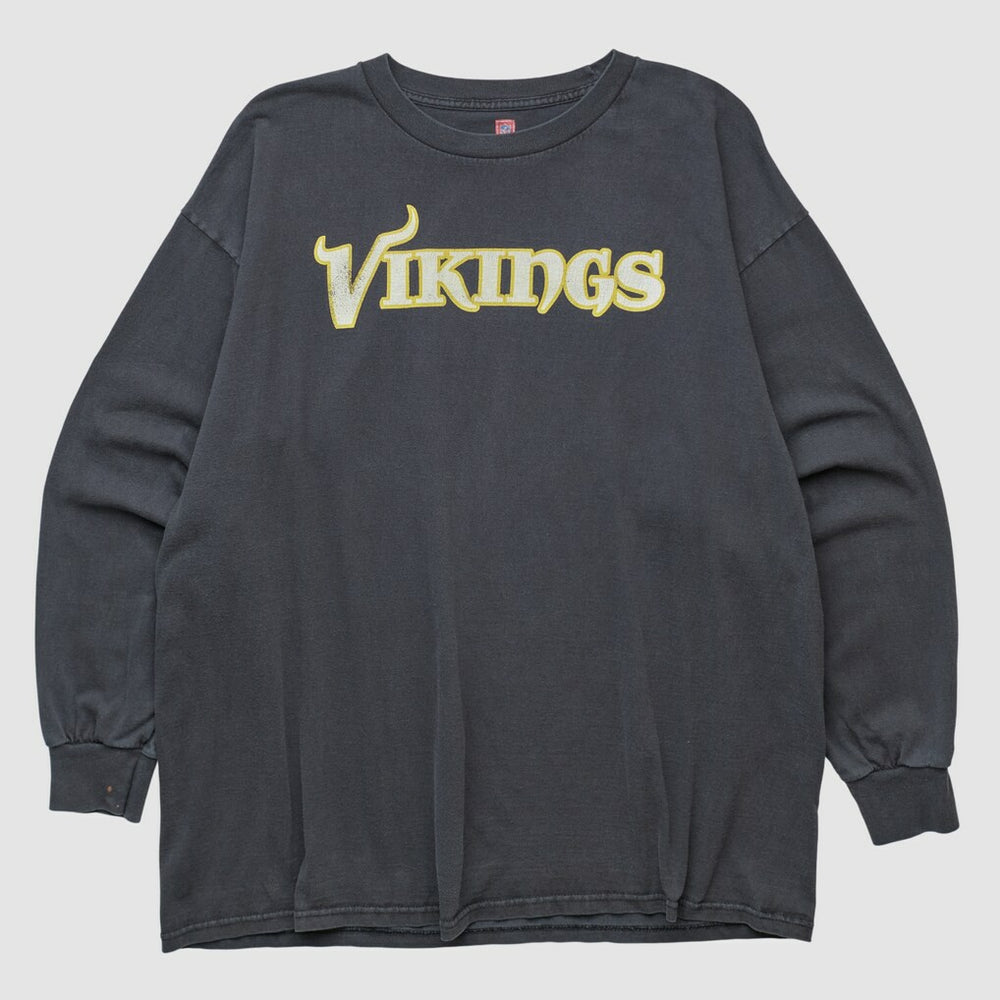 Fanatics Minnesota Vikings NFL 2000s Long Sleeve T-shirt Black Vintage