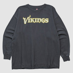 Fanatics Minnesota Vikings NFL 2000s Long Sleeve T-shirt Black Vintage