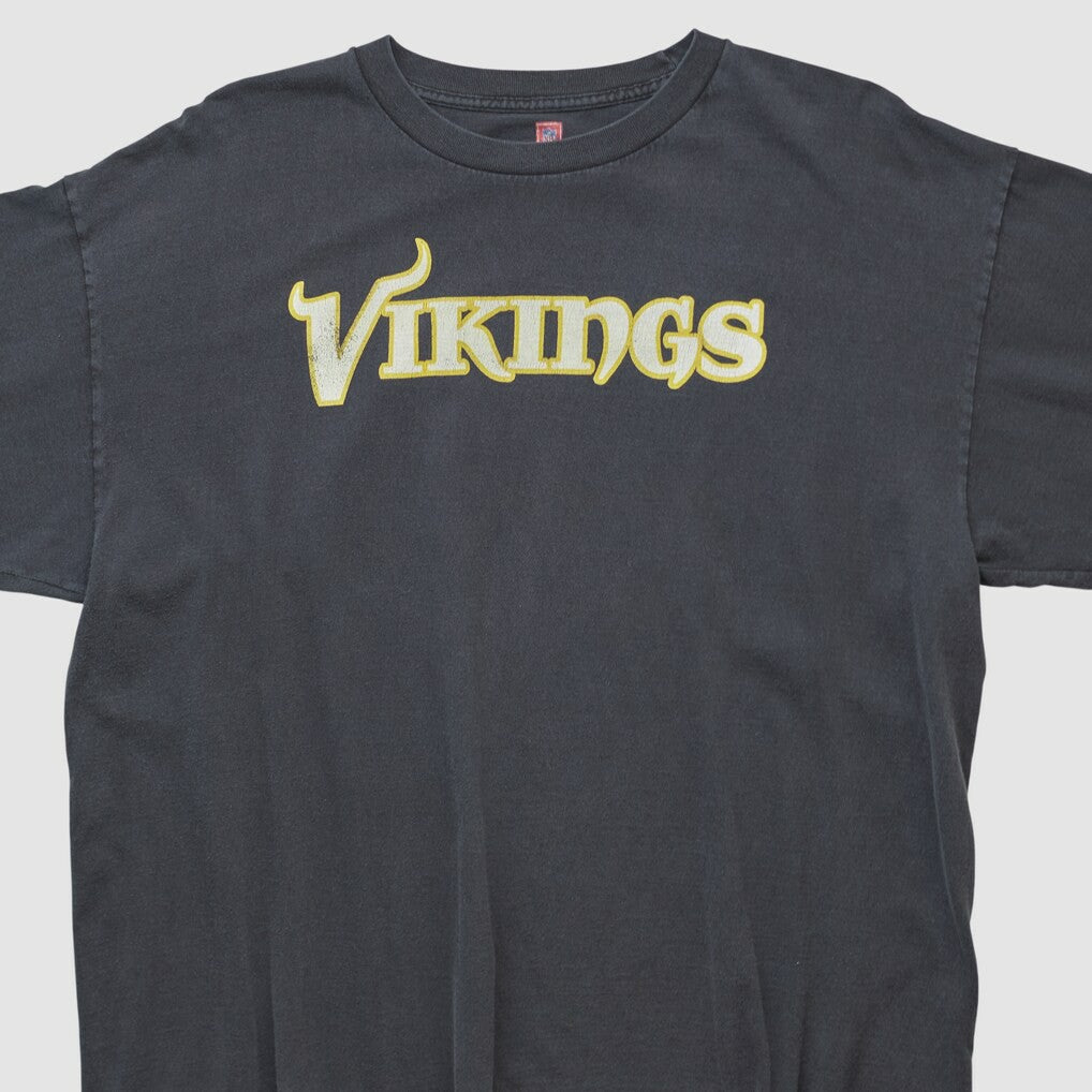 Fanatics Minnesota Vikings NFL 2000s Long Sleeve T-shirt Black Vintage