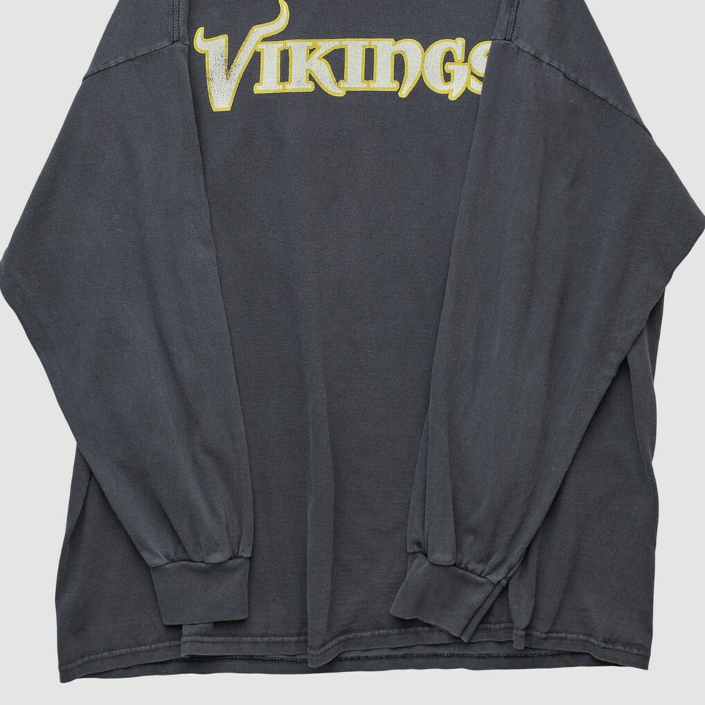 Fanatics Minnesota Vikings NFL 2000s Long Sleeve T-shirt Black Vintage