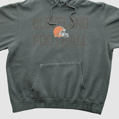 Fanatics Cleveland Browns Majestic 2010s Hooded Pullover Sweatshirt Gray Vintage