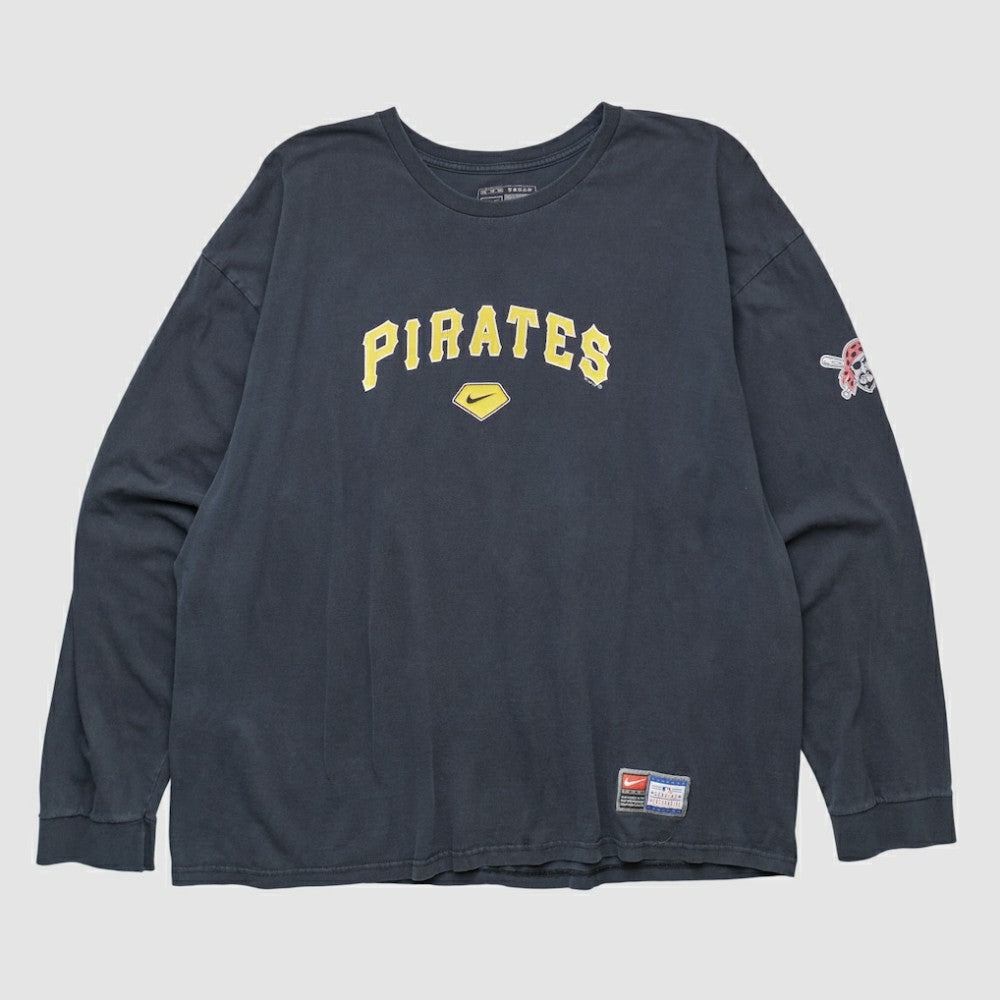 Pittsburgh Pirates Nike 2000s Long Sleeve T-shirt - Navy - XVintage - Nike Discount