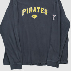 Pittsburgh Pirates Nike 2000s Long Sleeve T-shirt - Navy - XVintage - Nike Discount