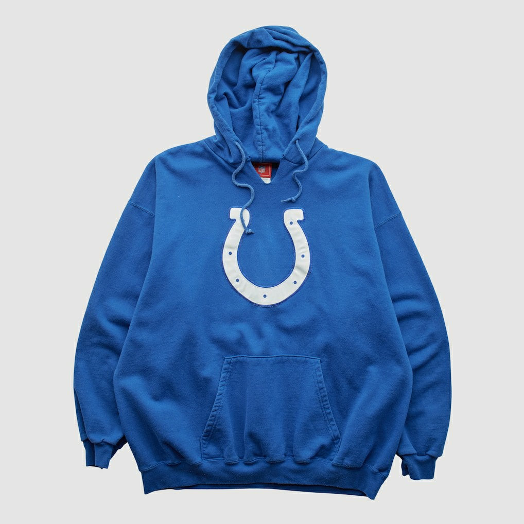 Fanatics Indianapolis Colts NFL 2000s Hooded Pullover Sweatshirt Blue Vintage