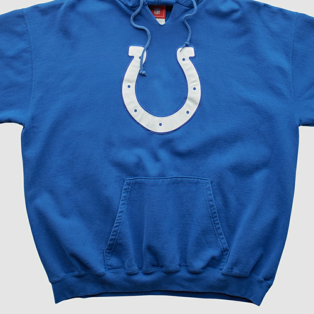 Fanatics Indianapolis Colts NFL 2000s Hooded Pullover Sweatshirt Blue Vintage