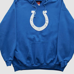Fanatics Indianapolis Colts NFL 2000s Hooded Pullover Sweatshirt Blue Vintage