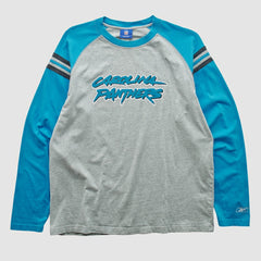 Fanatics Carolina Panthers Reebok 2000s Long Sleeve T-shirt Heather Gray Vintage