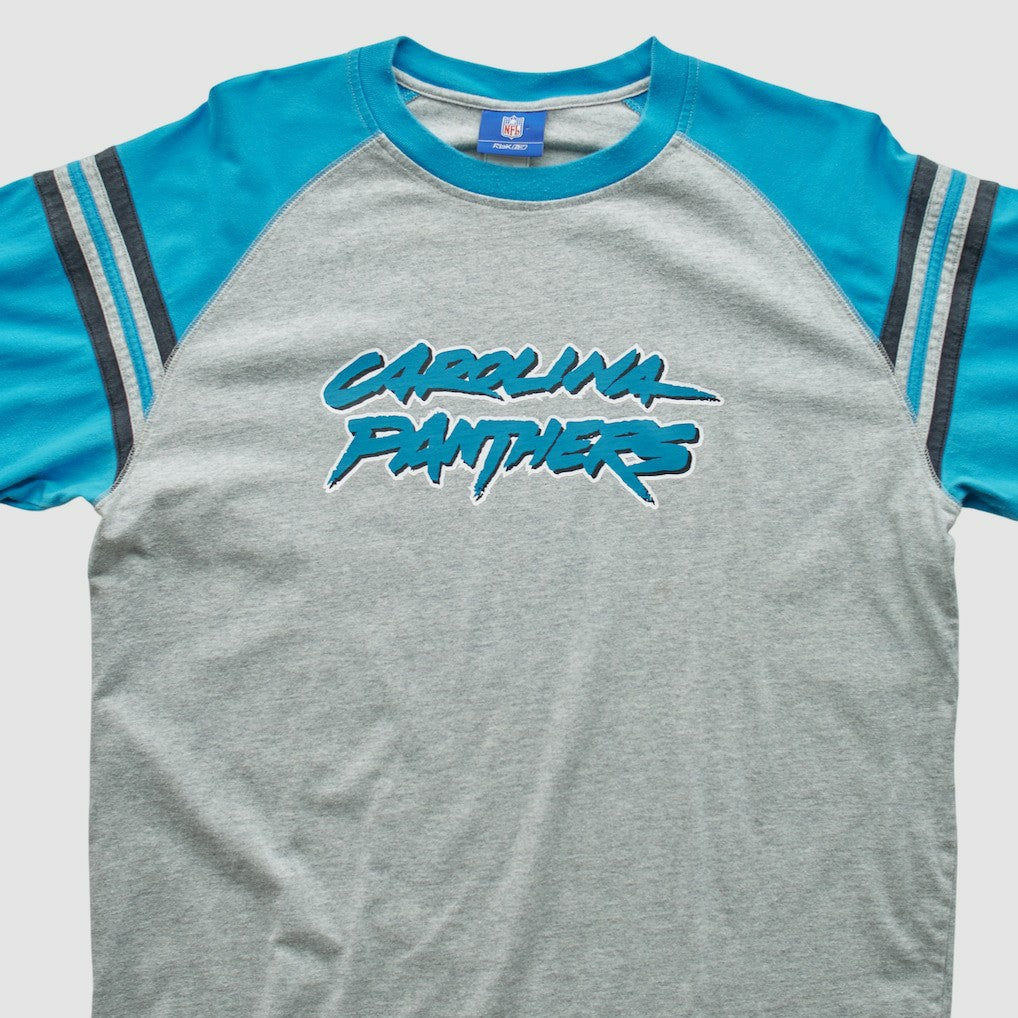 Fanatics Carolina Panthers Reebok 2000s Long Sleeve T-shirt Heather Gray Vintage
