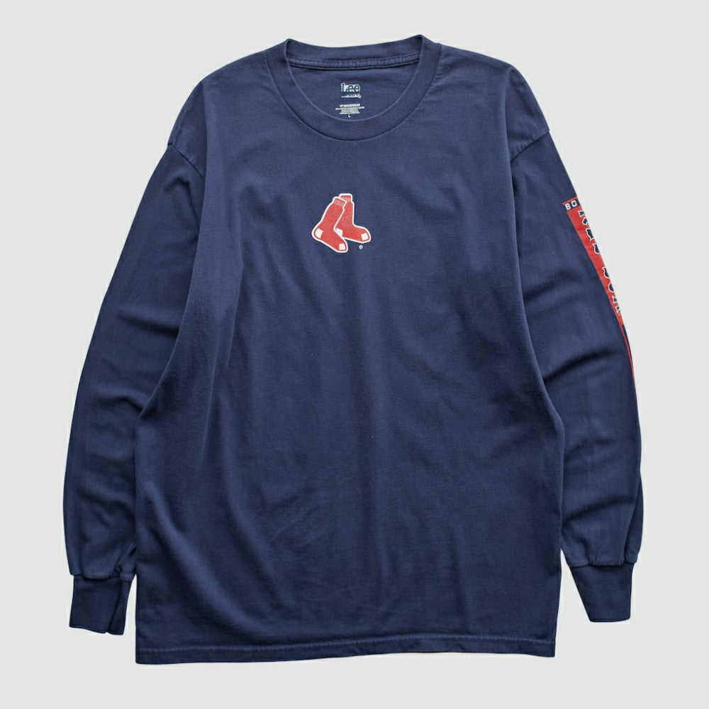 Boston Red Sox Lee Apparel 2000s Long Sleeve T-shirt - Navy - Vintage - Fanatics on Sale