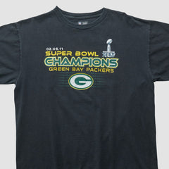 Fanatics Green Bay Packers NFL 2011 T-shirt Black Vintage