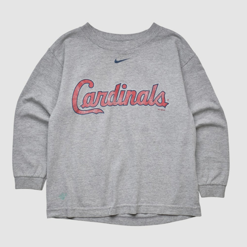 St. Louis Cardinals Nike 2001 Pullover Sweatshirt - Heather Gray - Yth Vintage - Nike on Sale