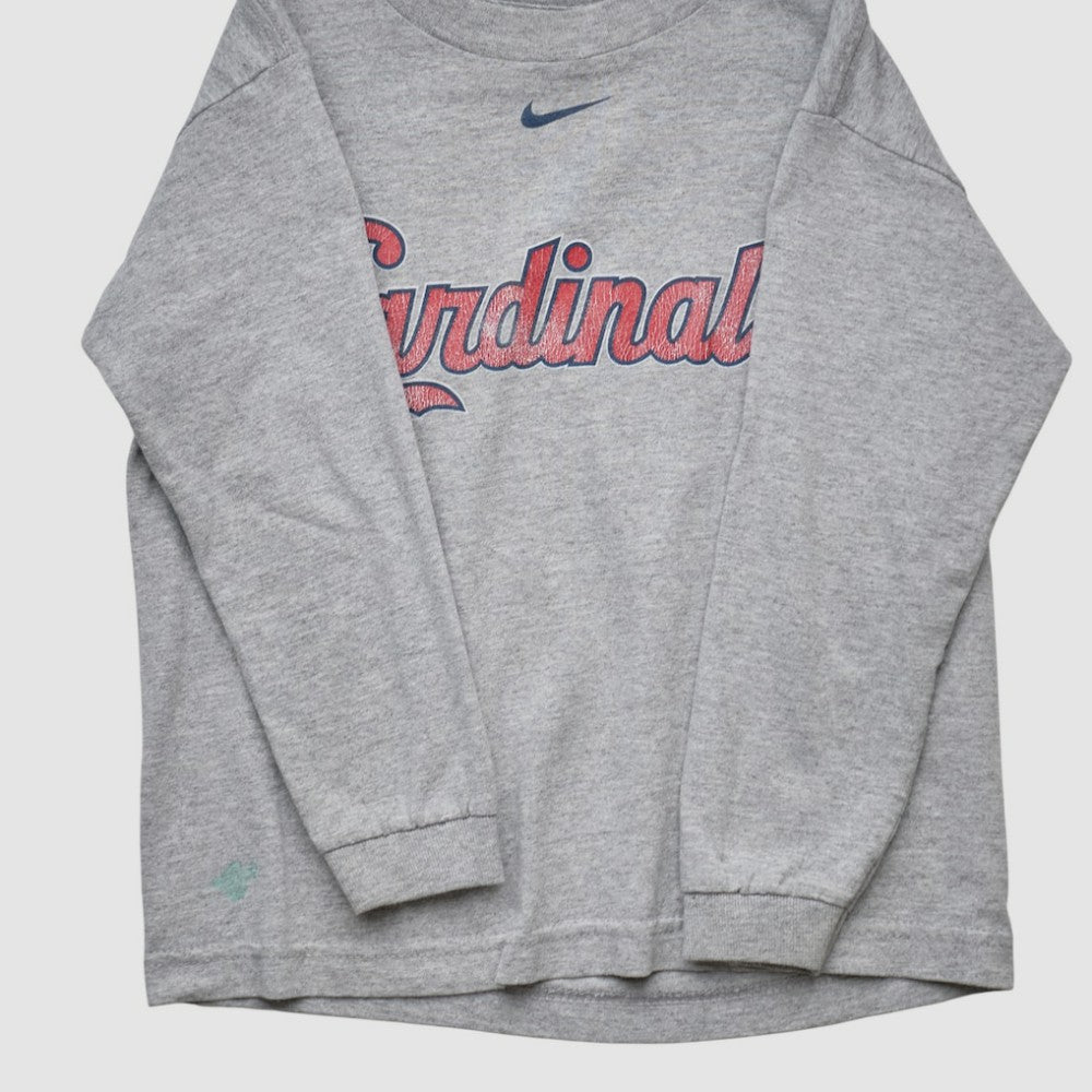 St. Louis Cardinals Nike 2001 Pullover Sweatshirt - Heather Gray - Yth Vintage - Nike on Sale