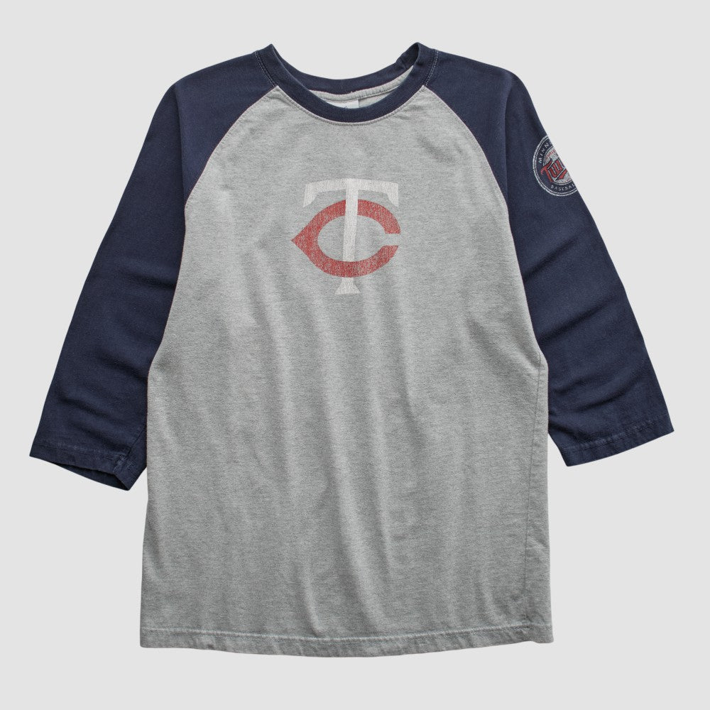 Minnesota Twins Majestic 2000s T-shirt - Heather Gray - Vintage - Fanatics Sale