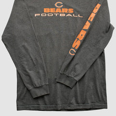 Fanatics Chicago Bears NFL 2010s Long Sleeve T-shirt Dark Heather Gray Vintage