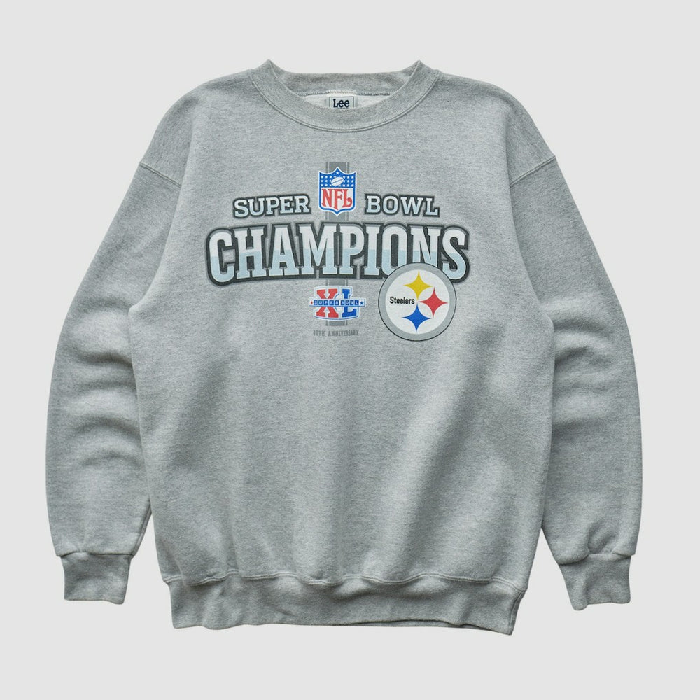 Fanatics Pittsburgh Steelers Lee Apparel 2006 Pullover Sweatshirt Heather Gray Vintage
