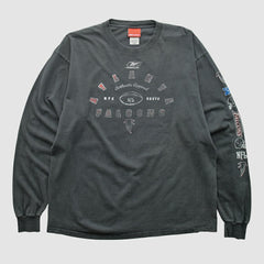 Fanatics Atlanta Falcons Reebok 2000s Long Sleeve T-shirt Charcoal Vintage