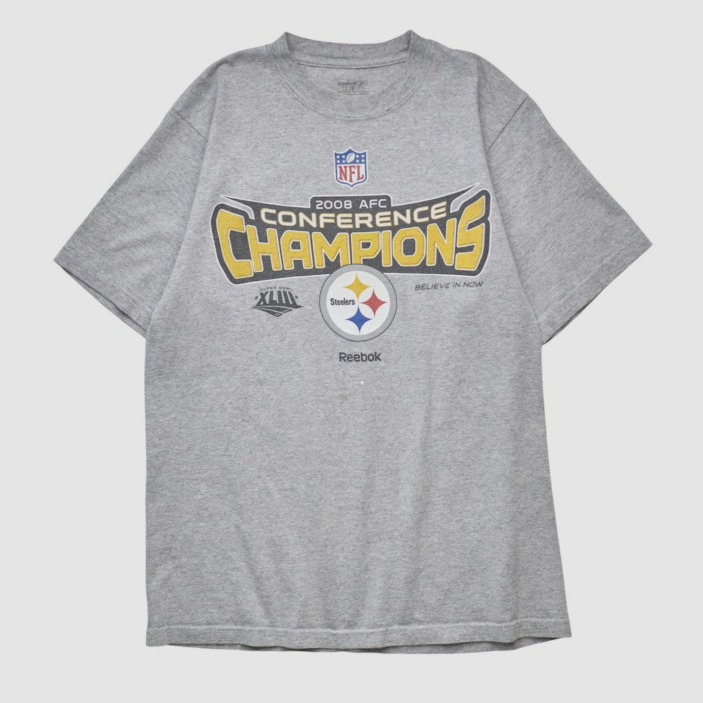 Fanatics Conference Champions Reebok 2008 T-shirt Heather Gray Vintage