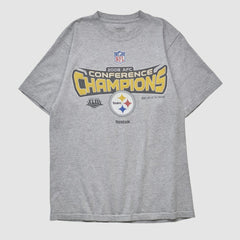 Fanatics Conference Champions Reebok 2008 T-shirt Heather Gray Vintage