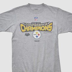Fanatics Conference Champions Reebok 2008 T-shirt Heather Gray Vintage
