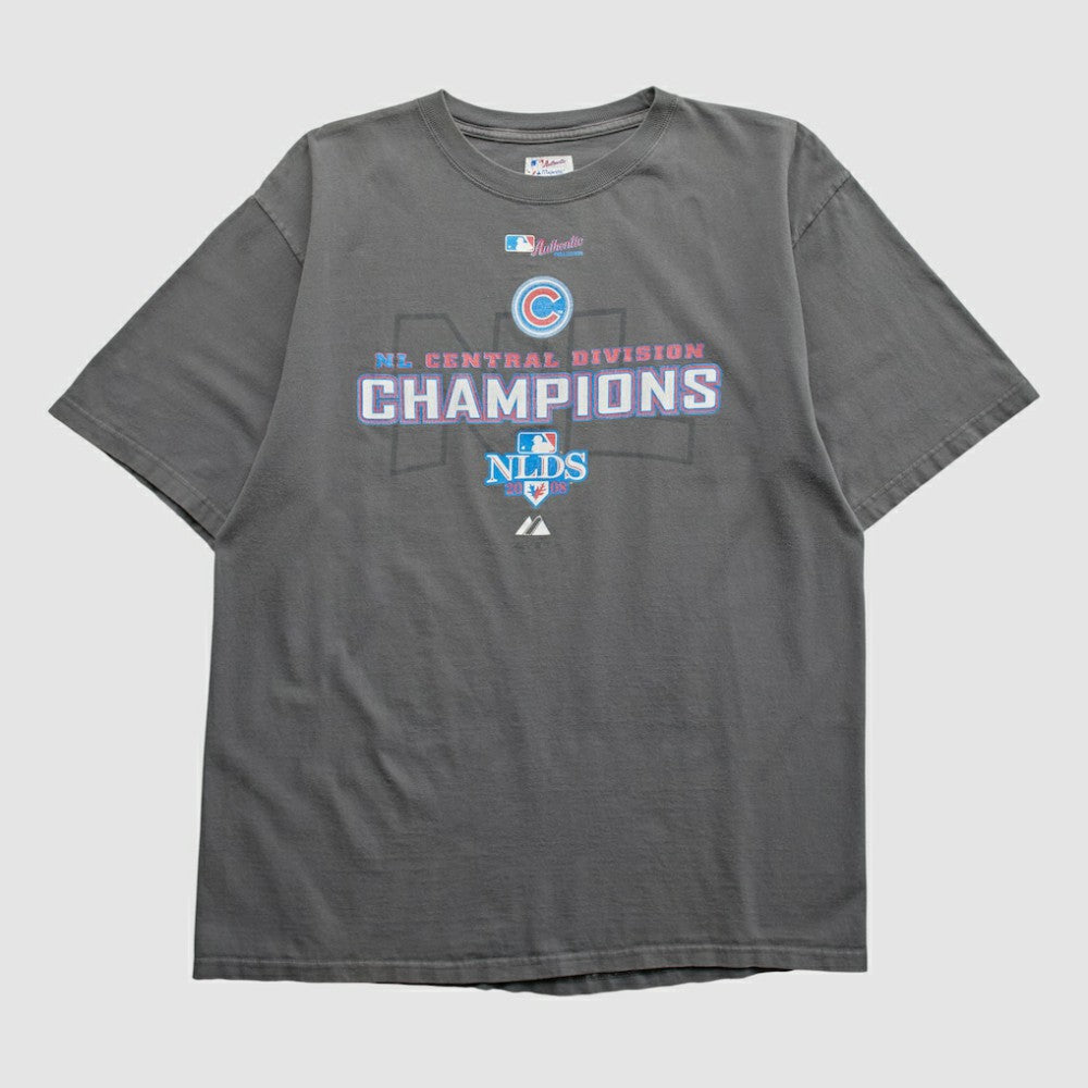 Chicago Cubs Majestic 2008 T-shirt - Gray - Vintage - Fanatics Online