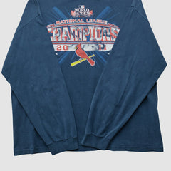 St. Louis Cardinals Alstyle 2011 Long Sleeve T-shirt - Navy - Vintage - Fanatics Lifestyle