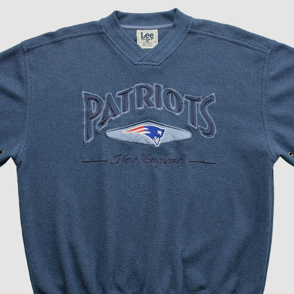 Fanatics New England Patriots Lee Apparel 90s Pullover Sweatshirt Navy Vintage