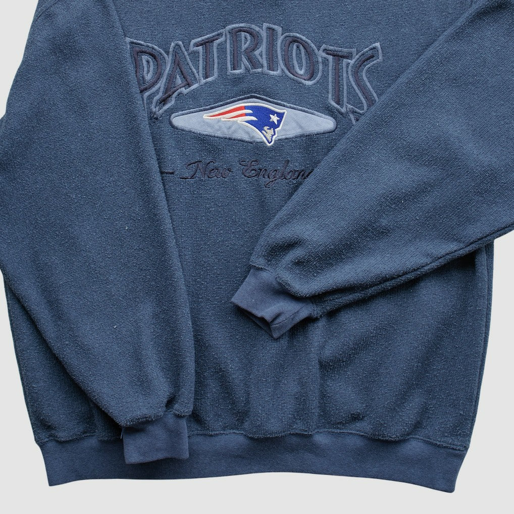 Fanatics New England Patriots Lee Apparel 90s Pullover Sweatshirt Navy Vintage