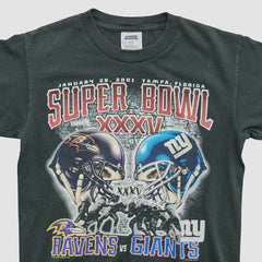Fanatics Baltimore Ravens CSA 2001 T-shirt Black Yth M Real Vintage