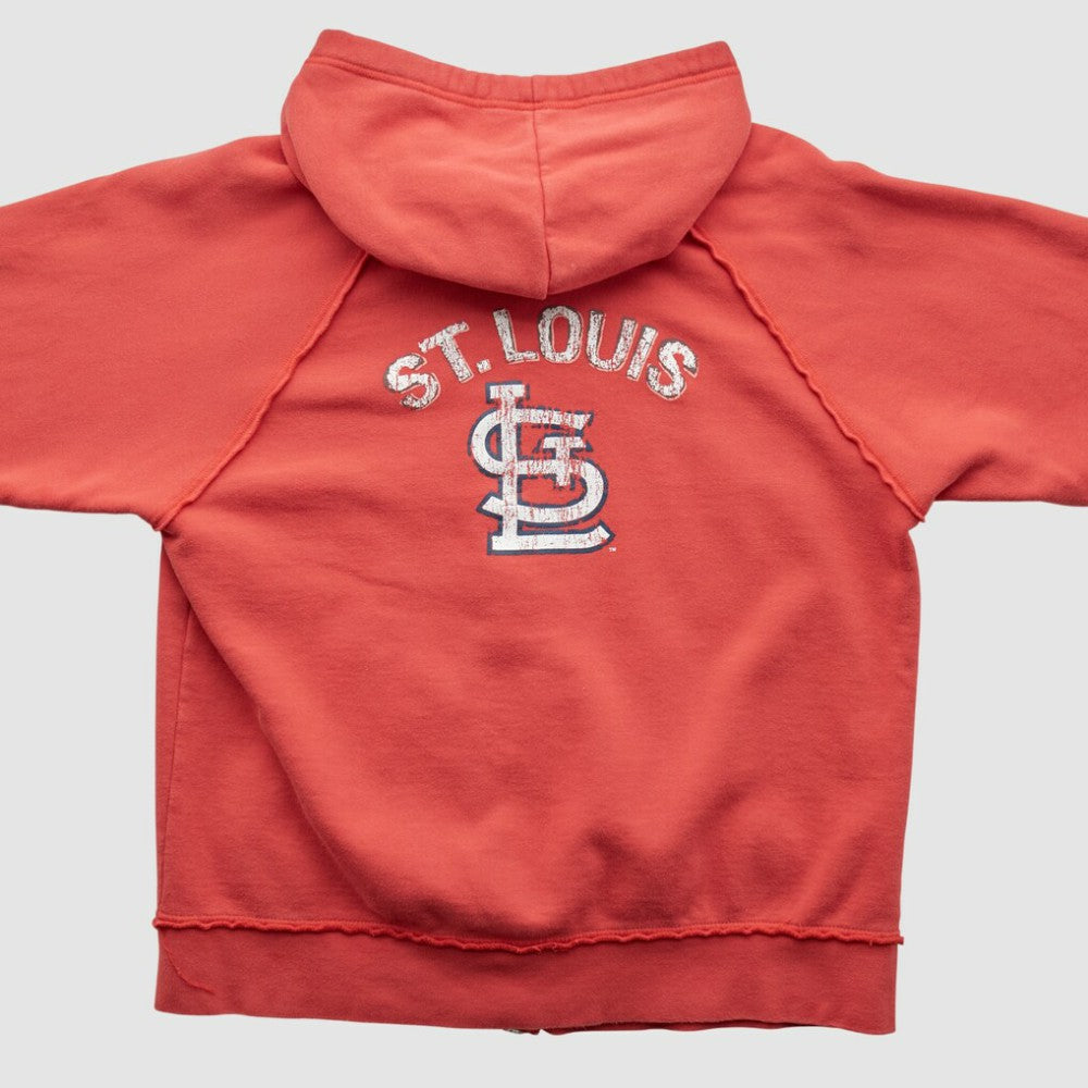 St. Louis Cardinals Genuine Merchandise 2000s Hooded Full Zip Sweatshirt - Red - Vintage - Fanatics Online