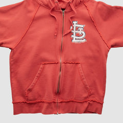 St. Louis Cardinals Genuine Merchandise 2000s Hooded Full Zip Sweatshirt - Red - Vintage - Fanatics Online