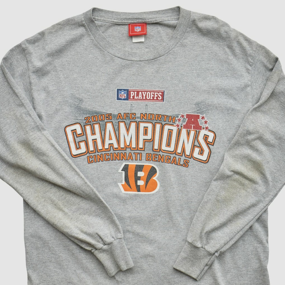 Fanatics Cincinnati Bengals NFL 2005 Long Sleeve T-shirt Heather Gray Vintage