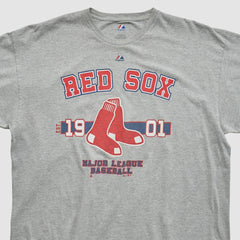 Boston Red Sox Majestic 2010s T-shirt - Heather Gray - Vintage - Fanatics Sale