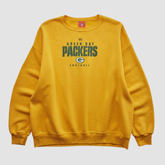 Fanatics Green Bay Packers NFL 2000s Pullover Sweatshirt Yellow Vintage