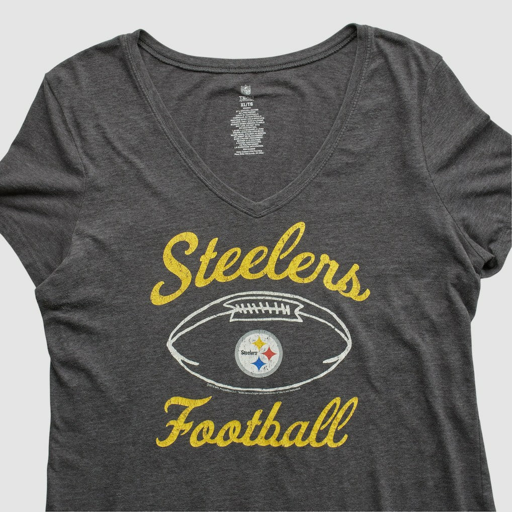 Fanatics Pittsburgh Steelers NFL 2010s T-shirt Dark Heather Gray Vintage
