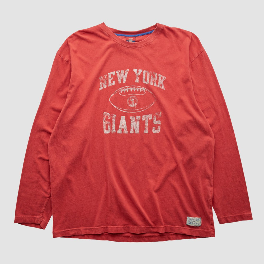 Fanatics New York Giants Reebok 2000s Long Sleeve T-shirt Red Vintage