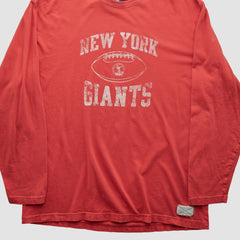 Fanatics New York Giants Reebok 2000s Long Sleeve T-shirt Red Vintage
