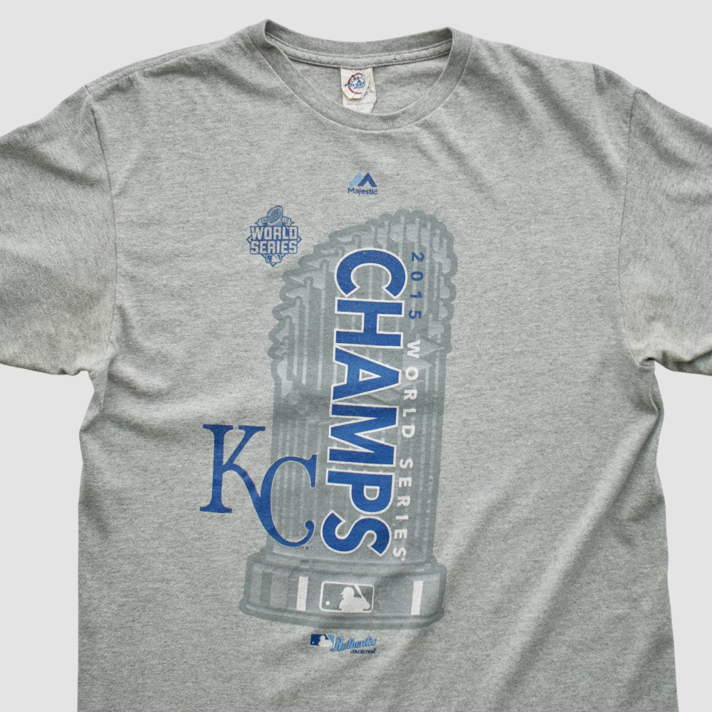 Kansas City Royals Delta 2015 T-shirt - Heather Gray - Vintage - Fanatics Lifestyle