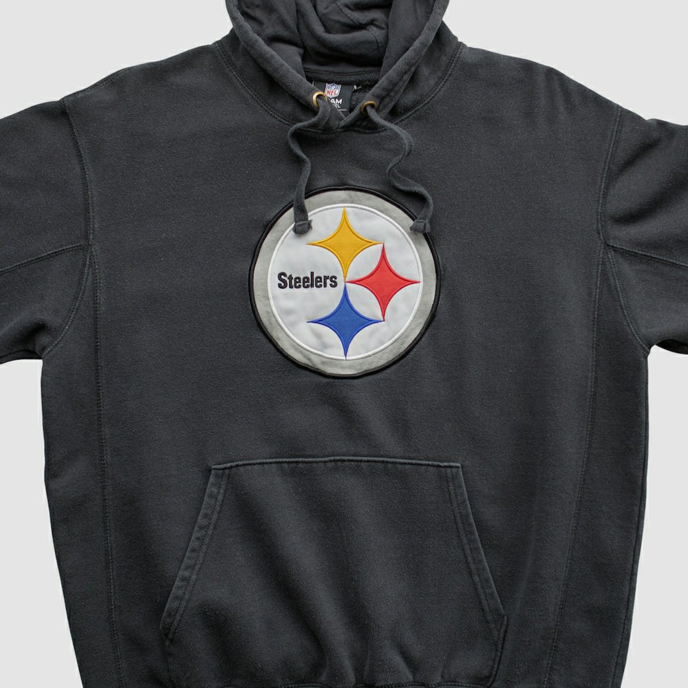 Fanatics Pittsburgh Steelers NFL 2010s Hooded Sweatshirt Black Vintage