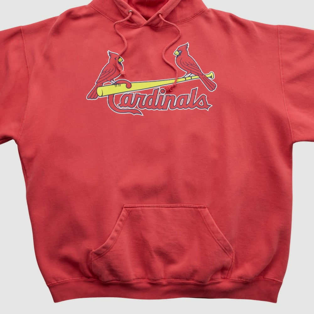St. Louis Cardinals 2000s Hooded Sweatshirt - Red - XVintage - Fanatics Discount