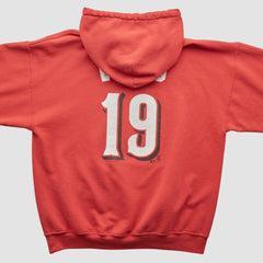 Cincinnati Reds Genuine Merchandise 2000s Hooded Pullover Sweatshirt - Red - Vintage - Fanatics Online