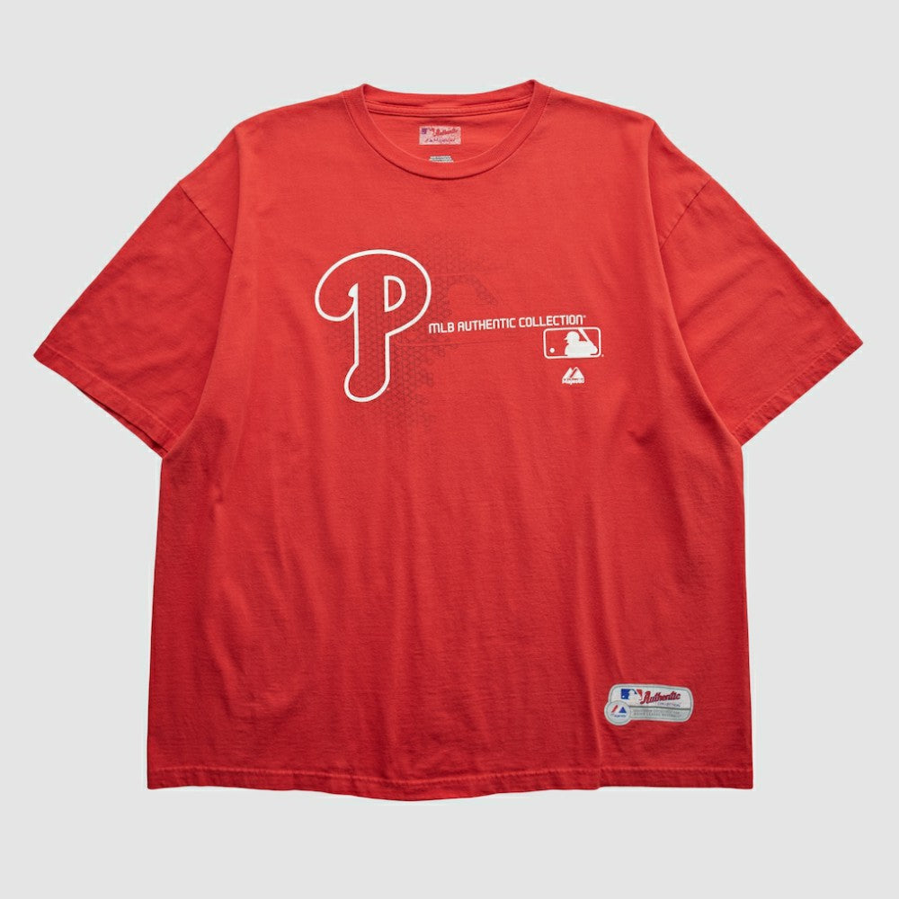 Philadelphia Phillies Majestic 2000s T-shirt - Red - 2XVintage - Fanatics Online