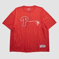 Philadelphia Phillies Majestic 2000s T-shirt - Red - 2XVintage - Fanatics Online